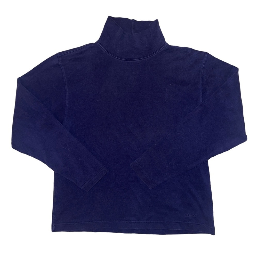 Patagonia vintage 1998 navy blue solid color turtleneck women’s size medium